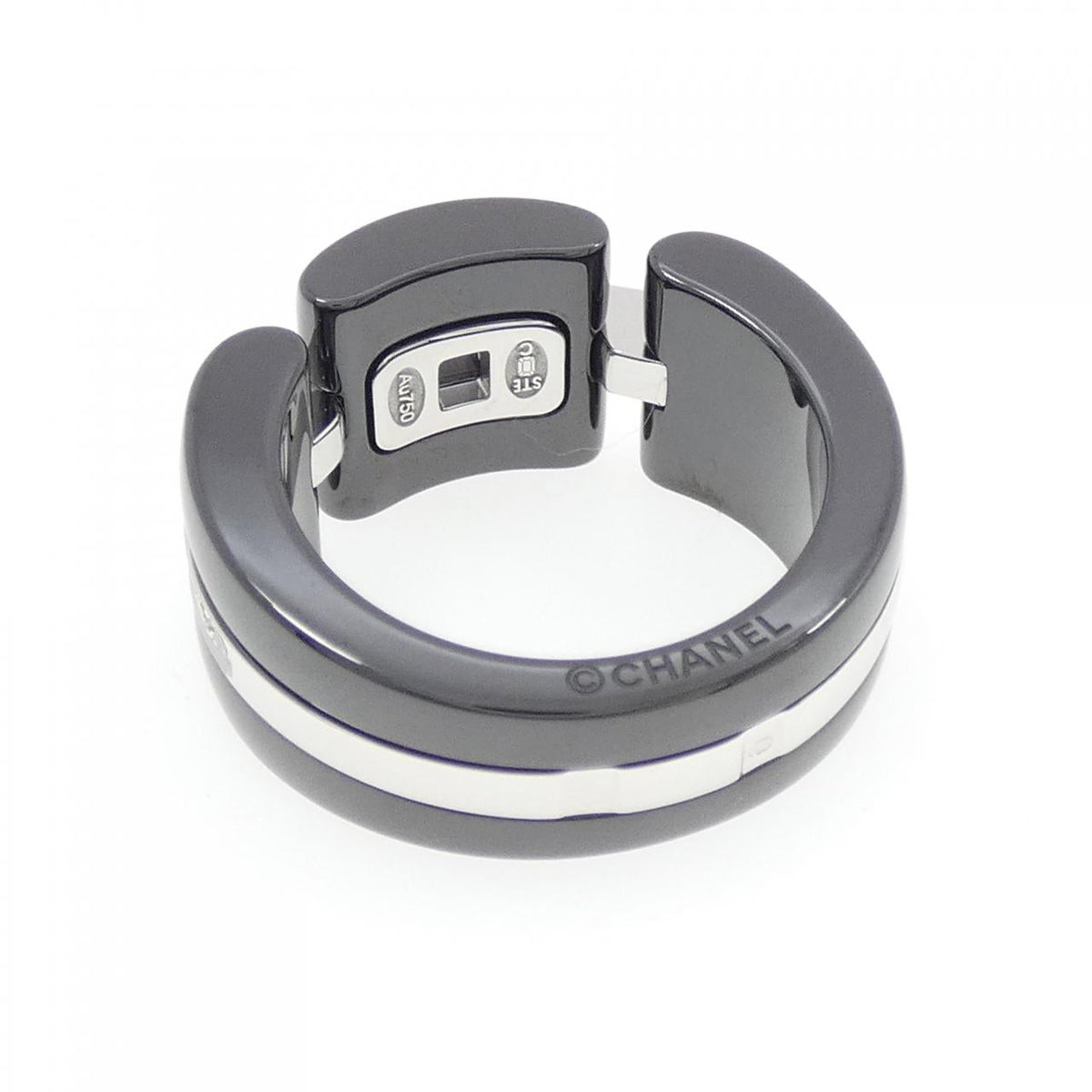 Chanel Ultra Collection 750 White Gold Ceramic Diamond Ring