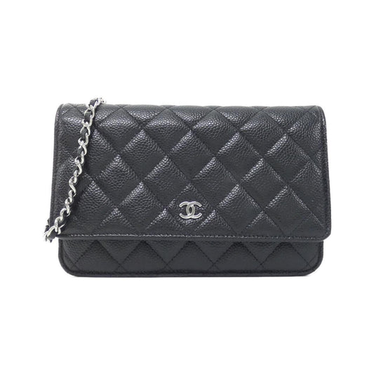 Chanel Timeless Classic Caviar Skin Wallet on Chain