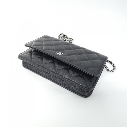 Chanel Timeless Classic Caviar Skin Wallet on Chain