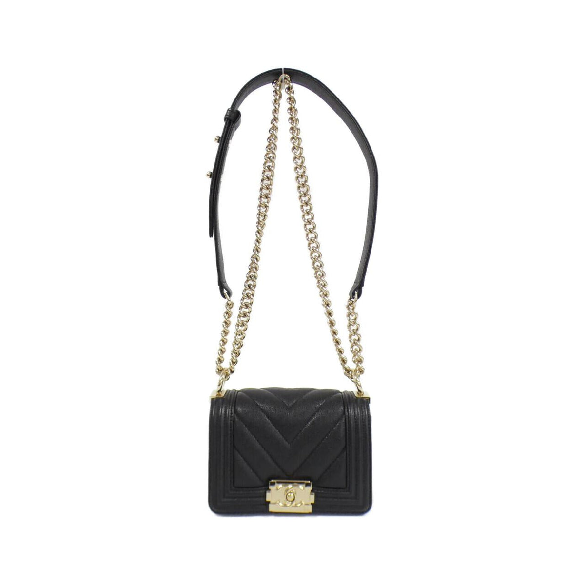 Chanel Boy Chanel Caviar Skin Shoulder Bag