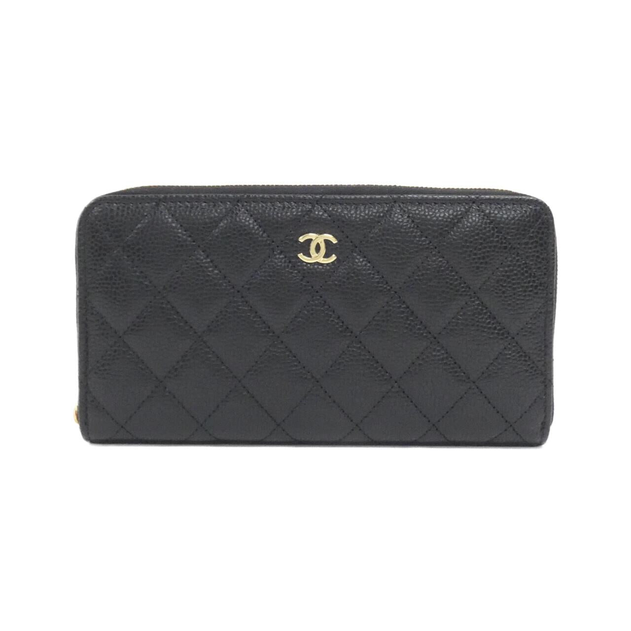 Chanel Timeless Classic Caviar Skin Long Wallet