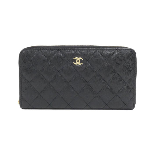 Chanel Timeless Classic Caviar Skin Long Wallet