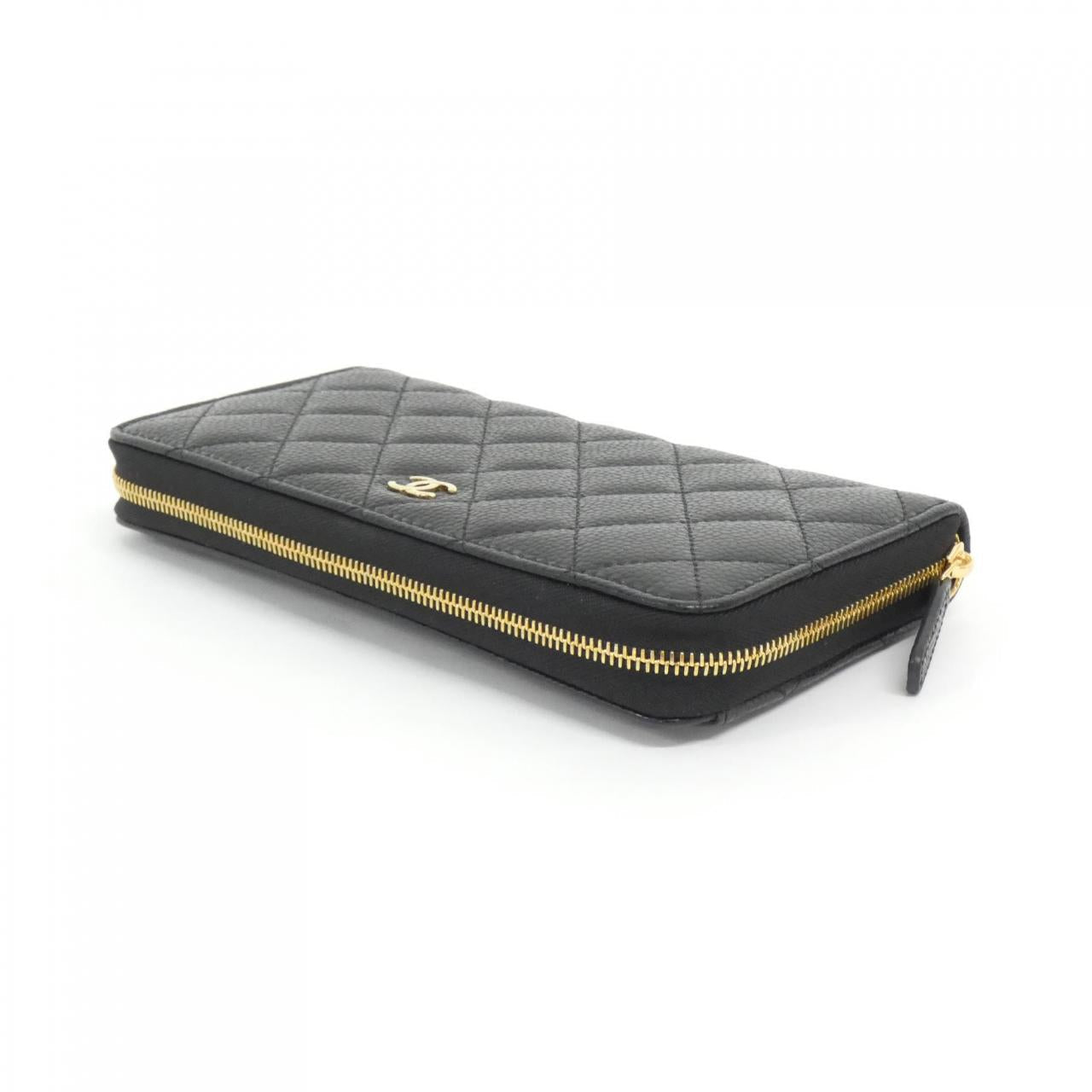 Chanel Timeless Classic Caviar Skin Long Wallet