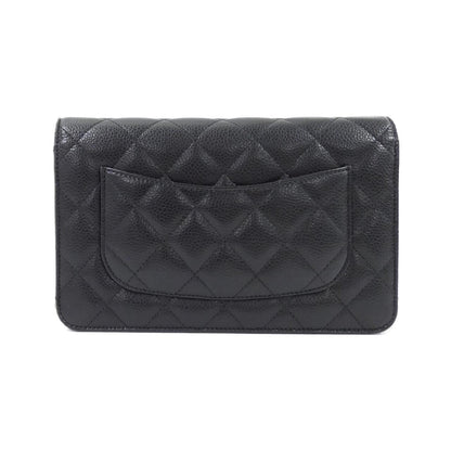 Chanel Timeless Classic Caviar Skin Chain Wallet