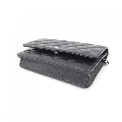 Chanel Timeless Classic Caviar Skin Chain Wallet