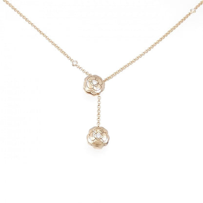 Chanel Camelia 750 Pink Gold Diamond Necklace