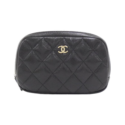 Chanel Timeless Classic Caviar Skin Pouch