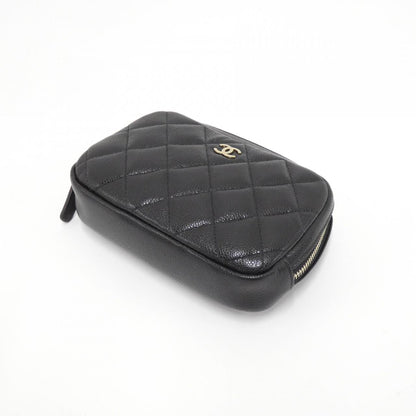 Chanel Timeless Classic Caviar Skin Pouch