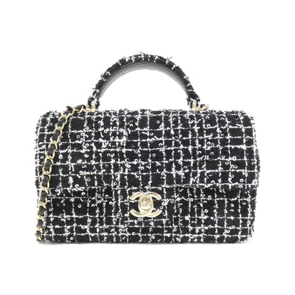 Chanel AS2431 Cotton Tweed Shoulder Bag