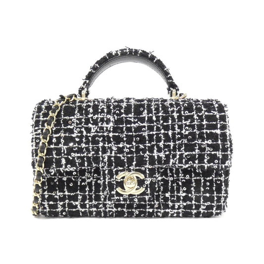 Chanel AS2431 Cotton Tweed Shoulder Bag