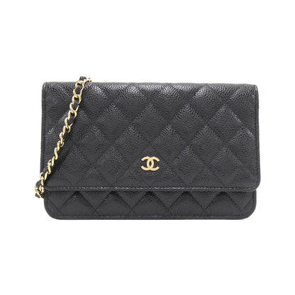 Chanel Timeless Classic Caviar Skin Chain Wallet