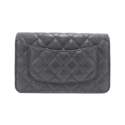 Chanel Timeless Classic Caviar Skin Chain Wallet