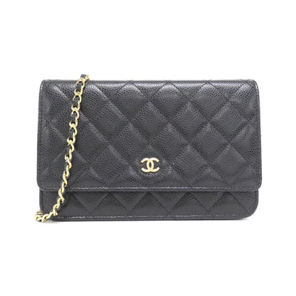 Chanel Timeless Classic Line Caviar Wallet on Chain