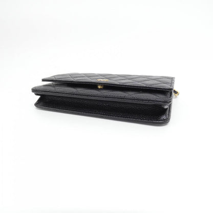 Chanel Timeless Classic Line Caviar Wallet on Chain