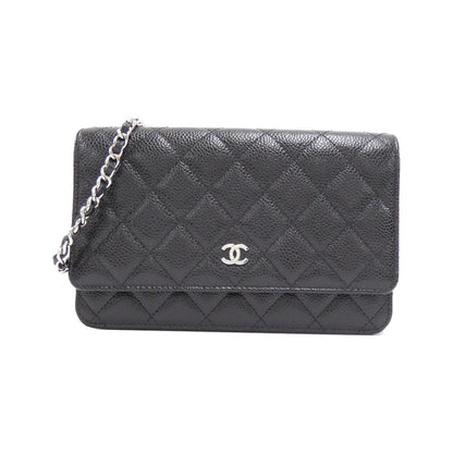 Chanel Timeless Classic Caviar Skin Chain Wallet