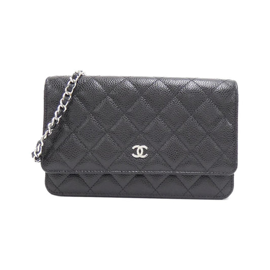 Chanel Timeless Classic Caviar Skin Chain Wallet