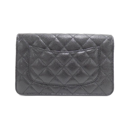 Chanel Timeless Classic Caviar Skin Chain Wallet