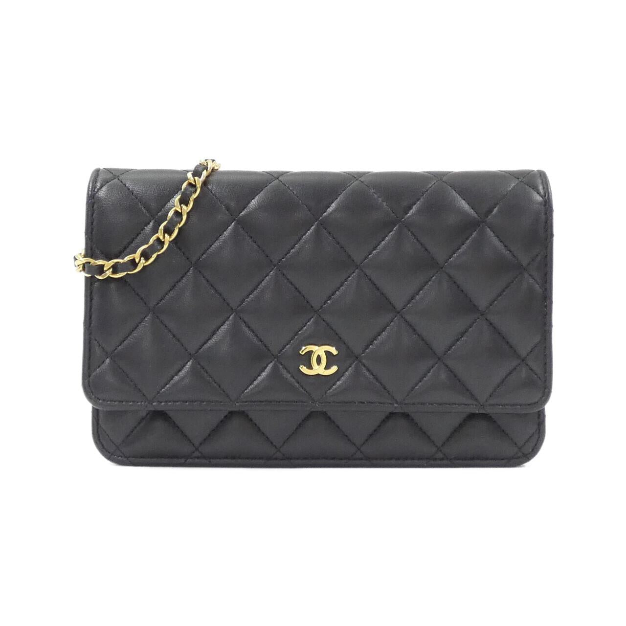 Chanel Timeless Classic Line Lambskin Chain Wallet