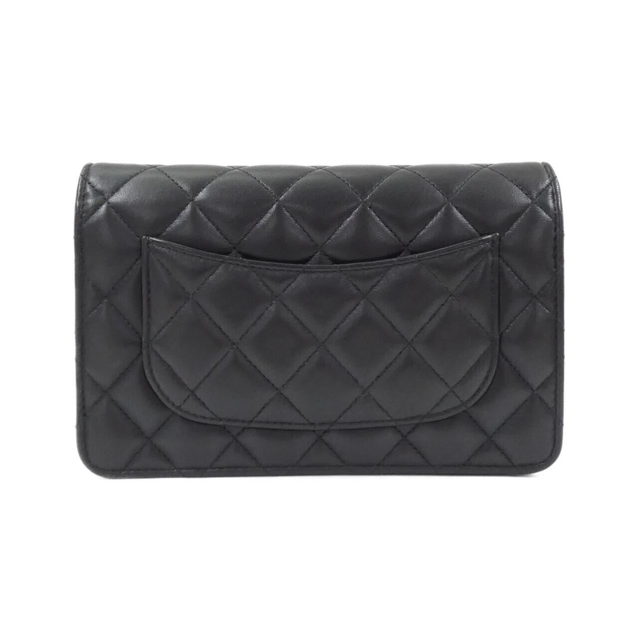 Chanel Timeless Classic Line Lambskin Chain Wallet