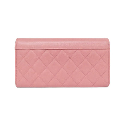 Chanel 2つ折り Long Wallet Caviar Skin Long Wallet
