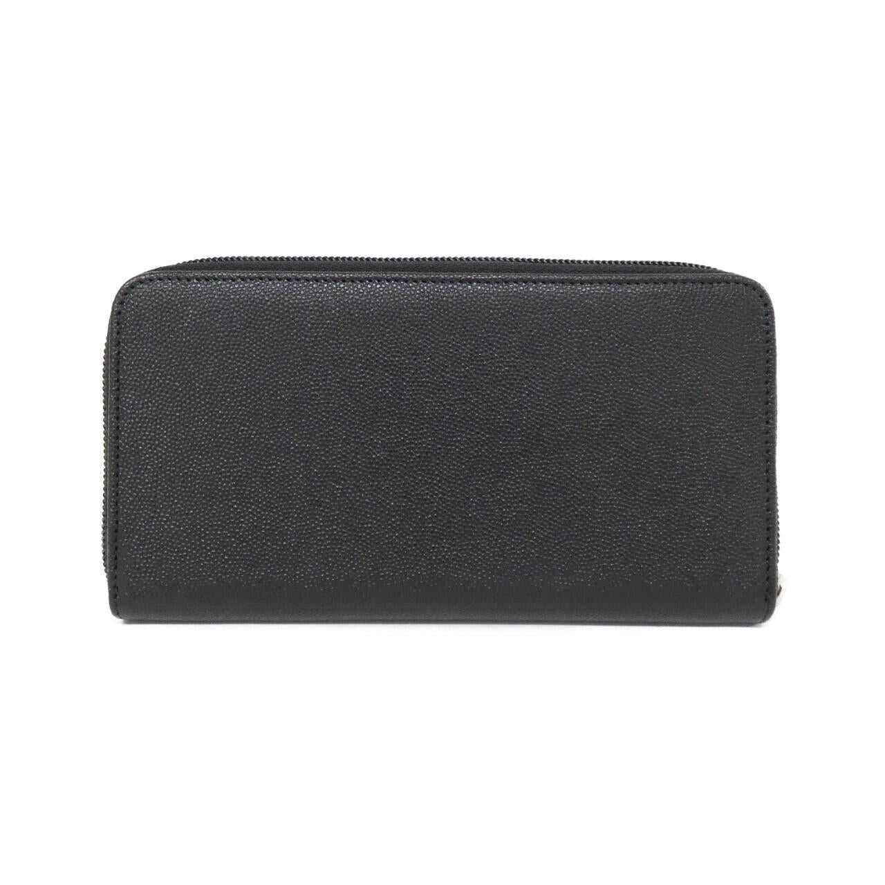 Chanel Coco Button Caviar Skin Long Wallet