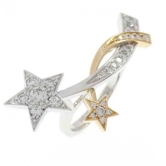 Chanel Comete 750 White Gold 750 Yellow Gold Diamond Ring