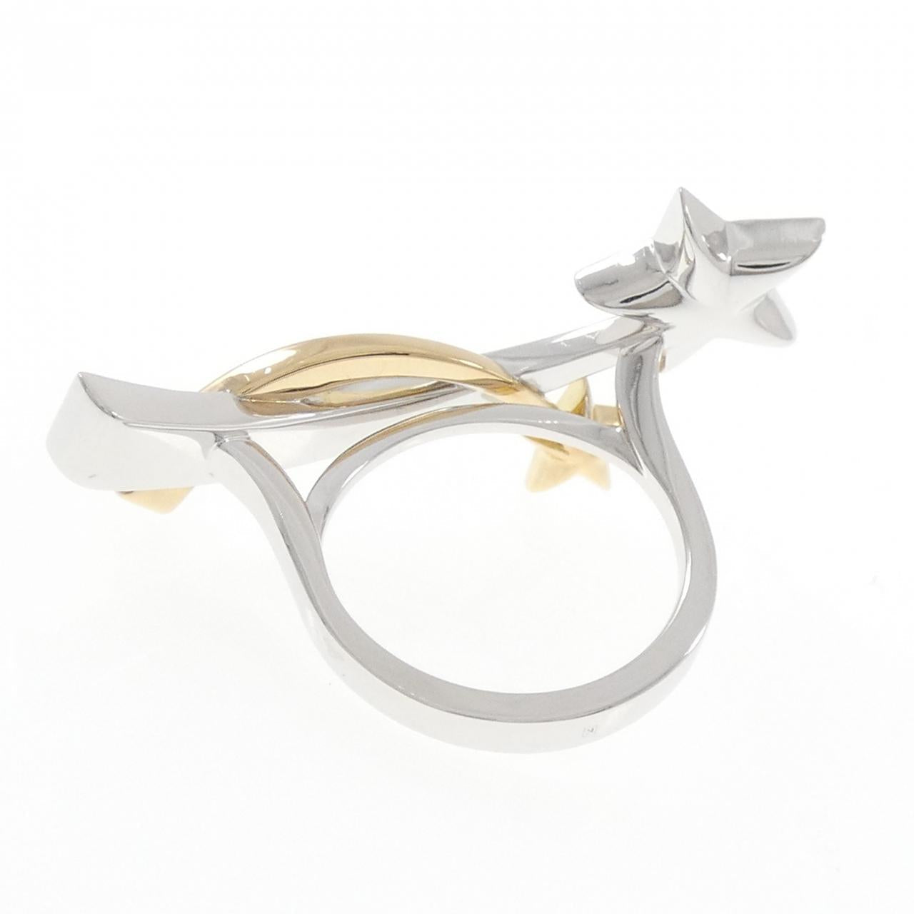 Chanel Comete 750 White Gold 750 Yellow Gold Diamond Ring