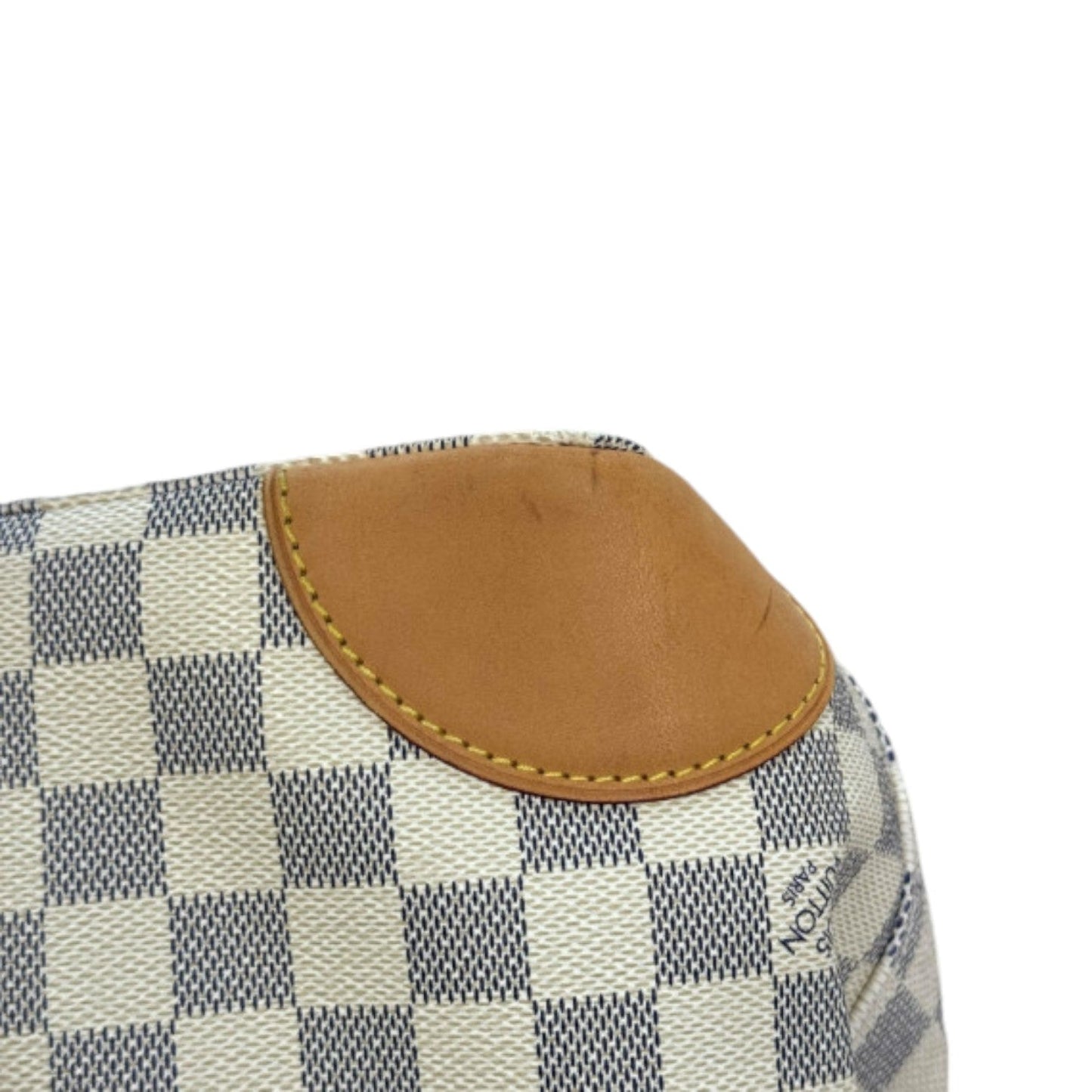 Louis-Vuitton Hampstead PM Damier Azur White GHW