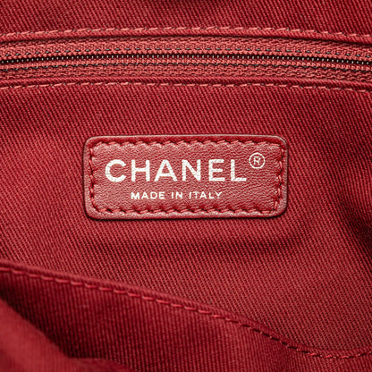 Red Chanel Mini Canvas Deauville Tote