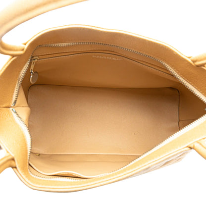 Yellow Chanel Caviar Medallion Tote