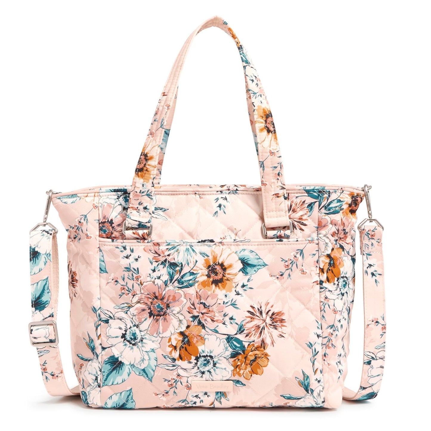 Multi-Strap Shoulder Bag-Peach Blossom Bouquet-Image 3-Vera Bradley