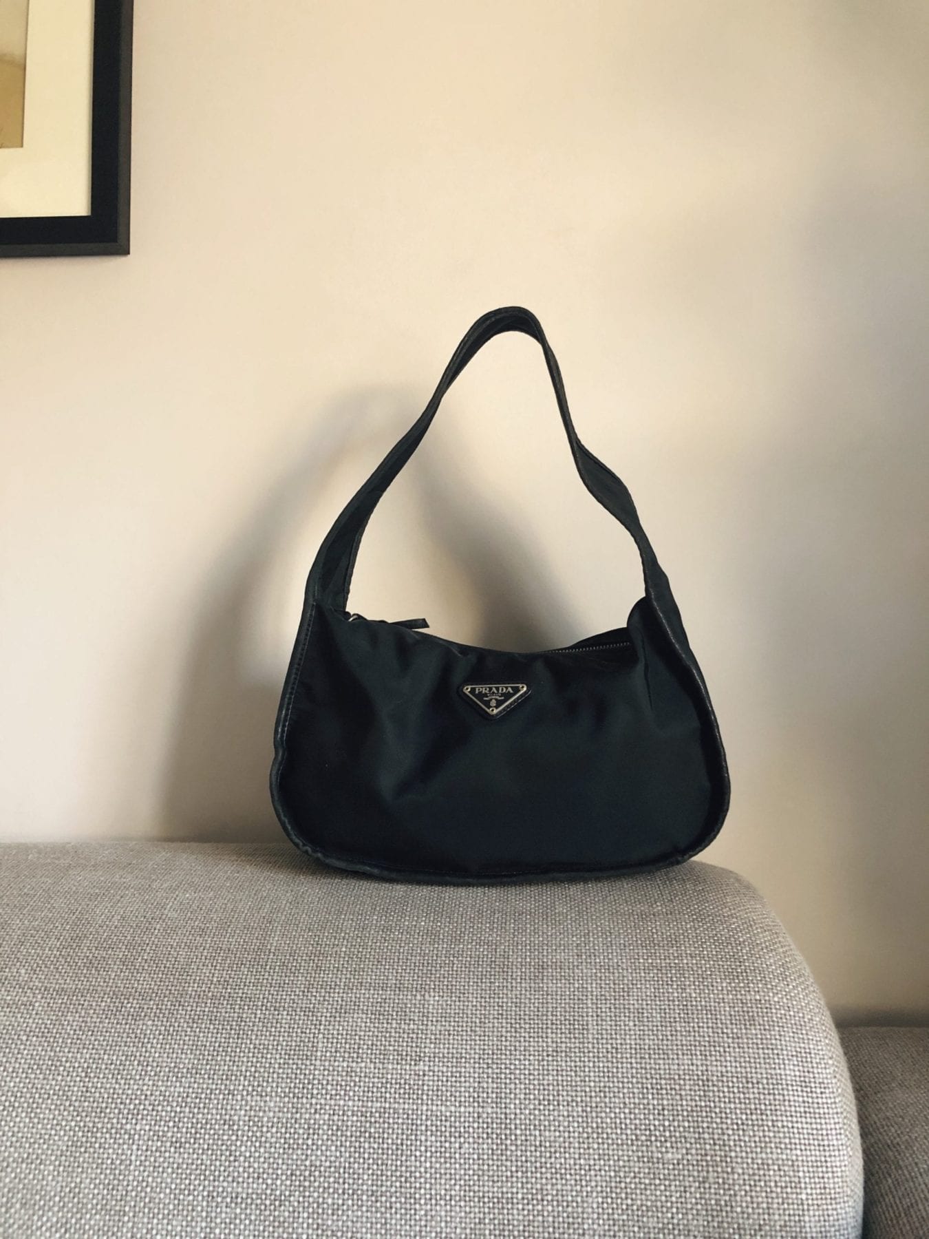 Prada Nylon Black Shoulder Bag