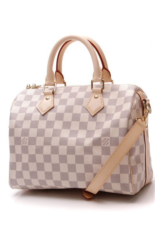 Louis Vuitton Speedy Bandouliere 25 Bag - Damier Azur