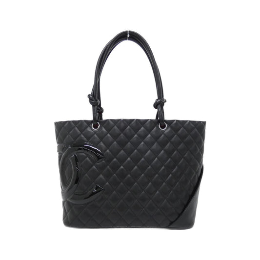 Chanel Cambon Line Calfskin Patent Leather Bag