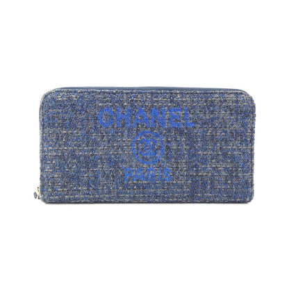 Chanel Deauville Line Canvas Long Wallet