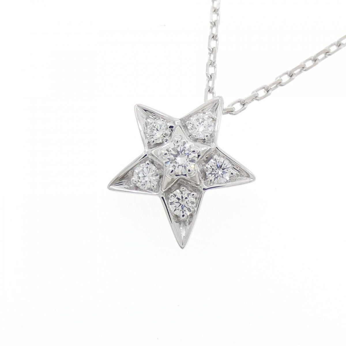 Chanel Comete 750 White Gold Diamond Necklace