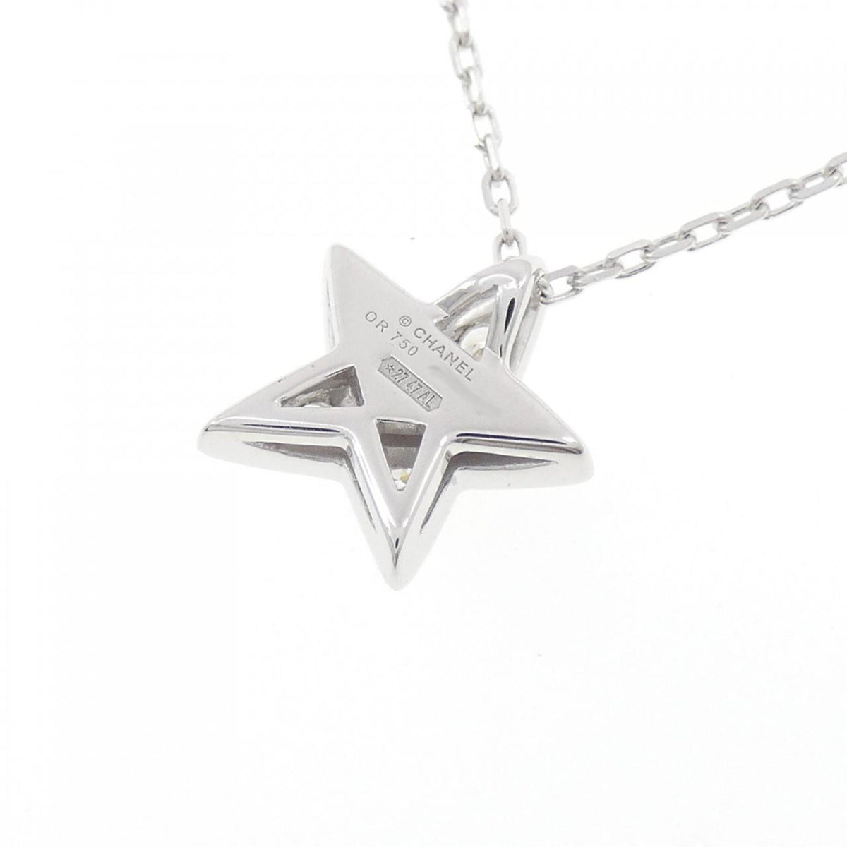 Chanel Comete 750 White Gold Diamond Necklace