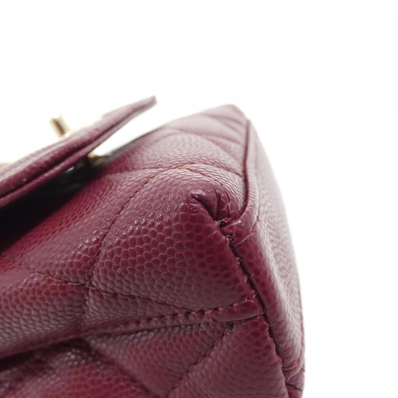 Chanel AP4245 Caviar Skin Chain Clutch