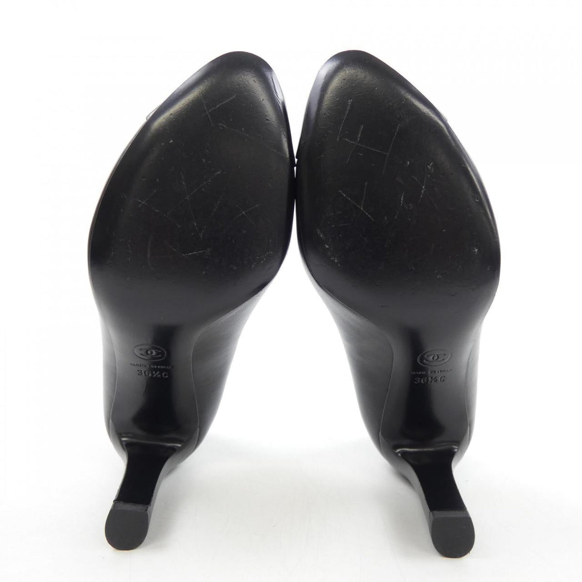 Chanel G32486Y51072 Lambskin Patent Calfskin Pumps
