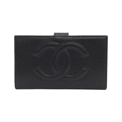 Chanel Timeless CC Caviar Skin Long Wallet