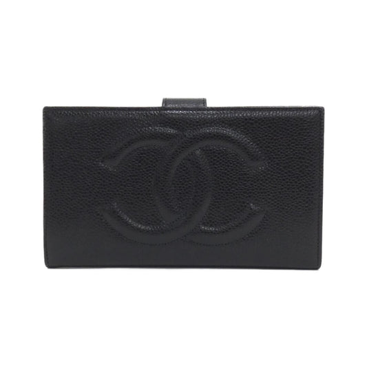 Chanel Timeless CC Caviar Skin Long Wallet