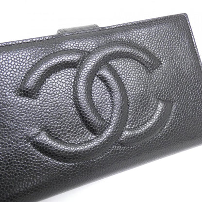 Chanel Timeless CC Caviar Skin Long Wallet