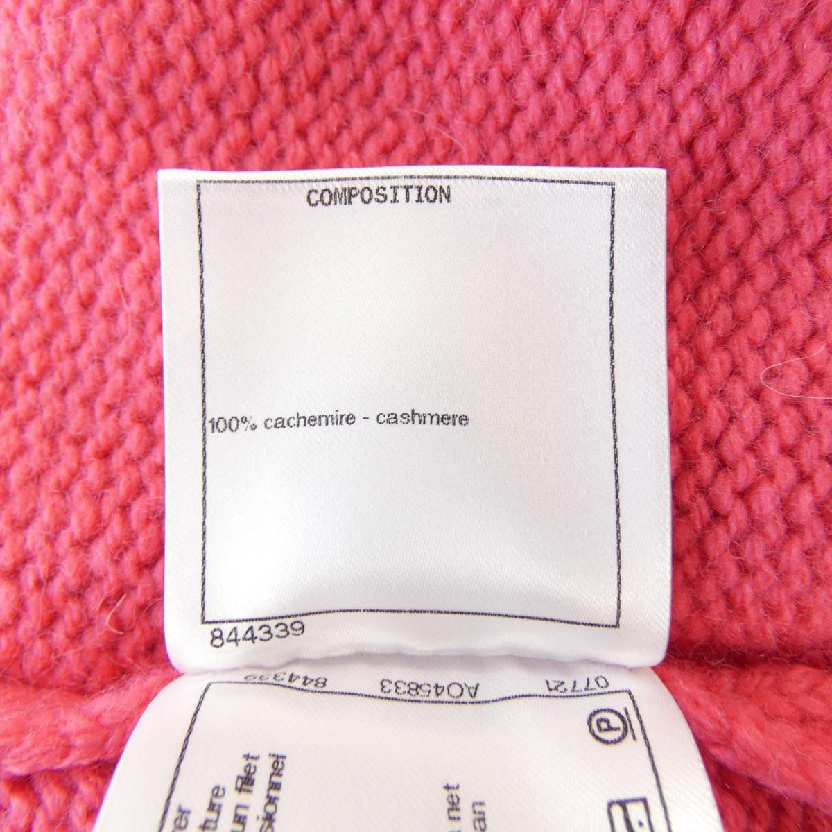 Chanel P65189K61044 20B Cashmere Knit