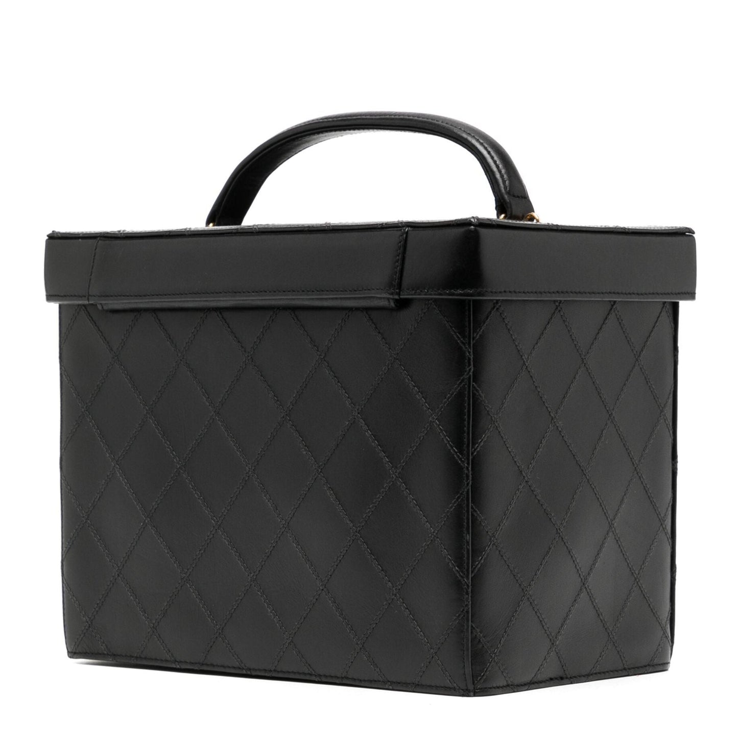 1994 Black Quilted Vanity Case