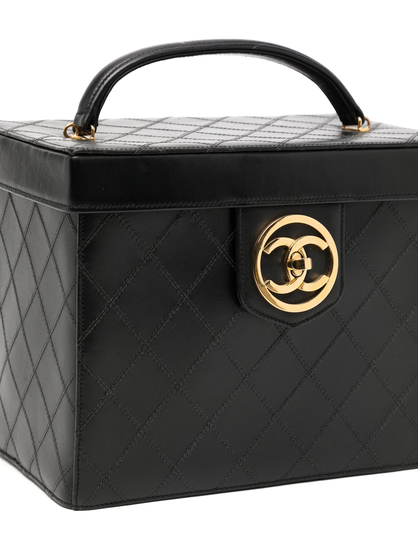 1994 Black Quilted Vanity Case