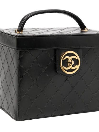 1994 Black Quilted Vanity Case