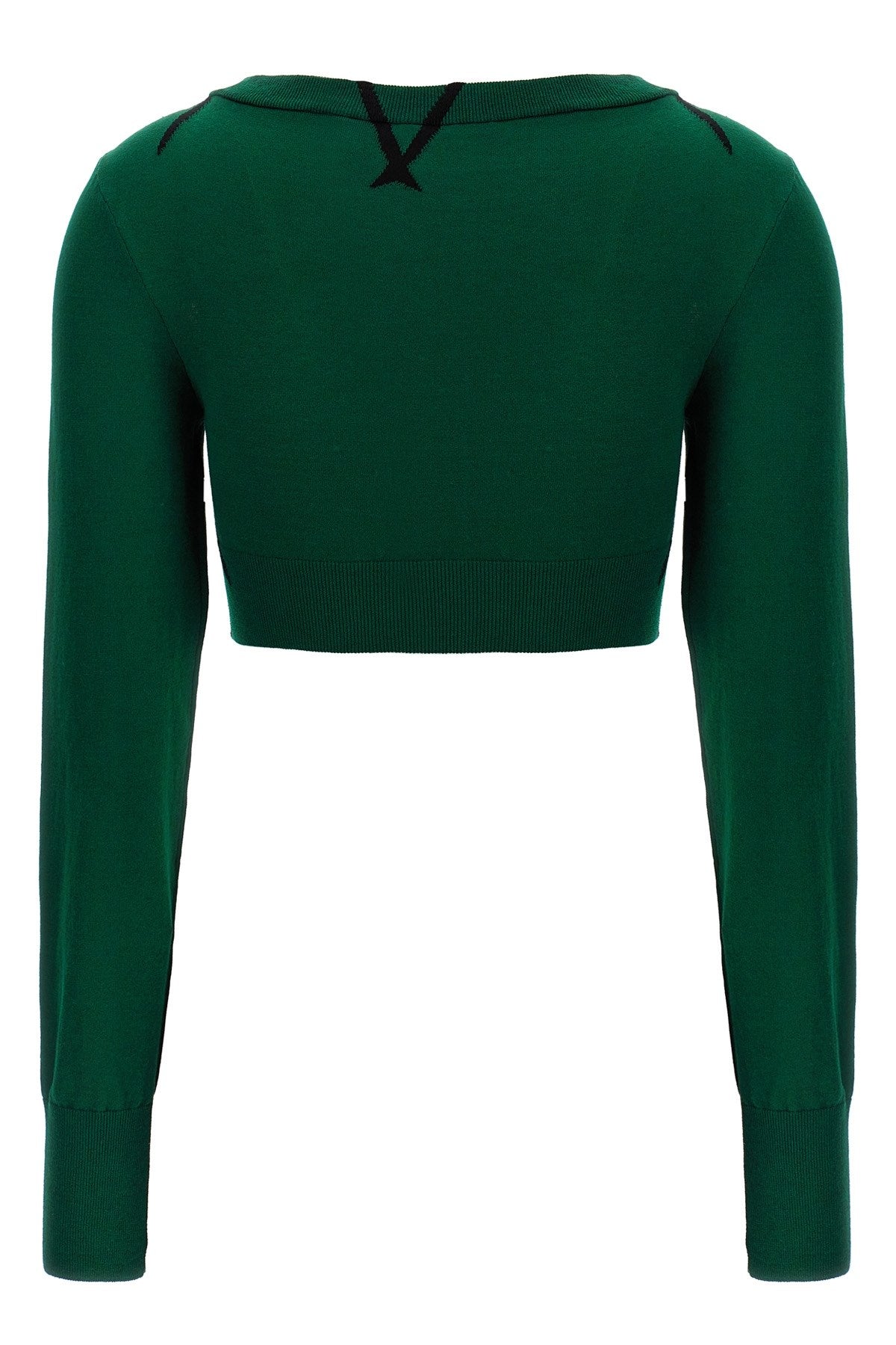 Burberry Women Argyle Pattern Sweater
