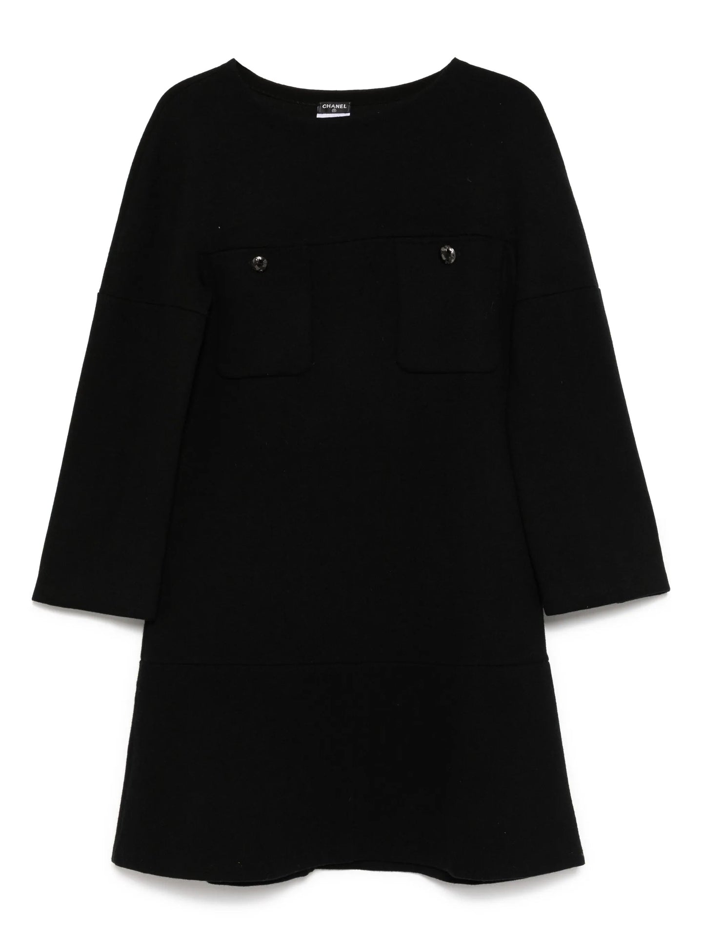 Long-Sleeve Wool Dress