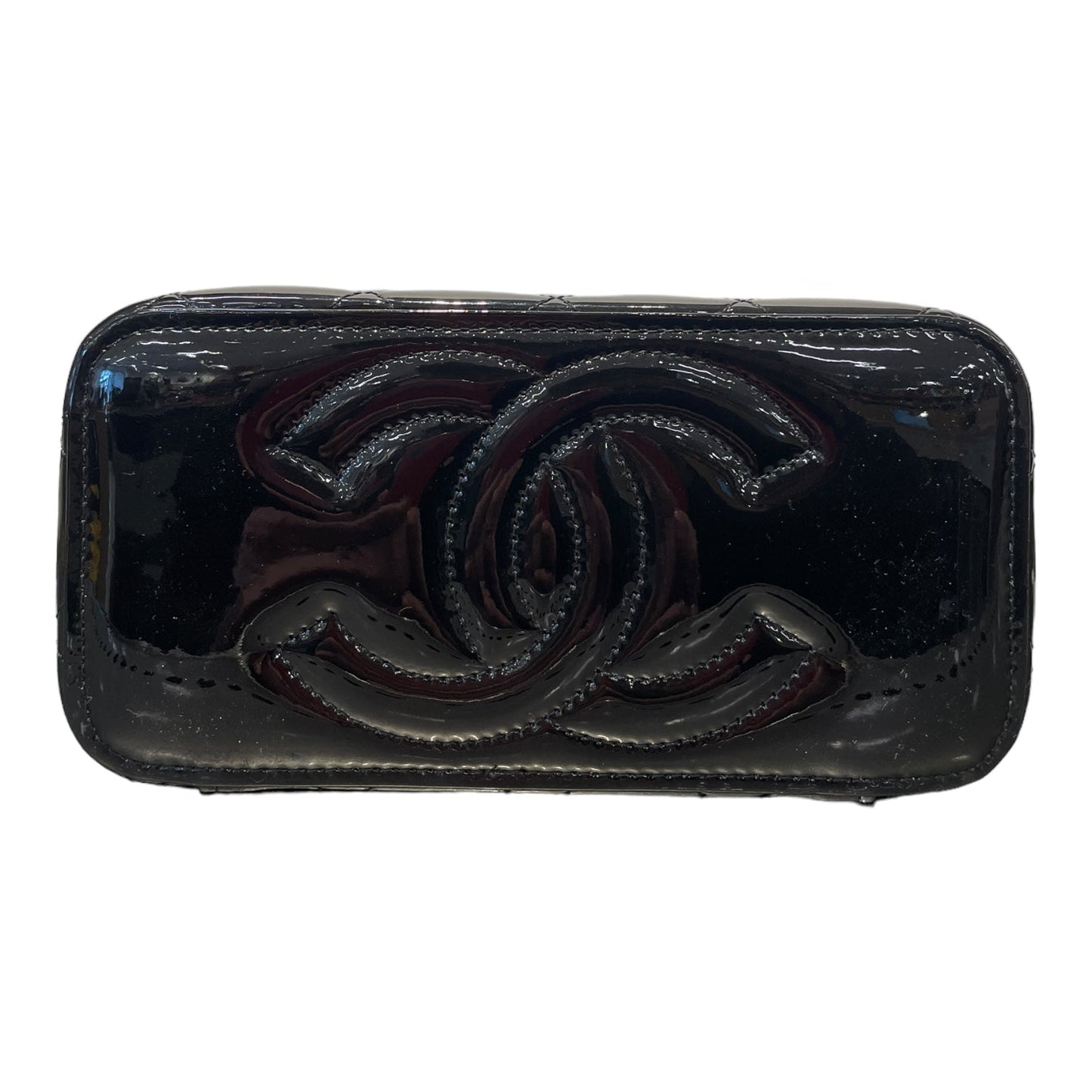 Chanel Cross Body Bag Leather BLK