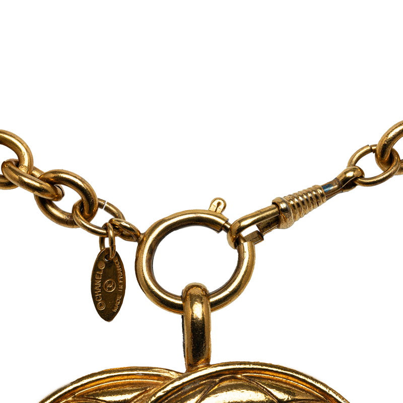 Chanel CC Logo Pendant Necklace Metal Necklace in Good condition